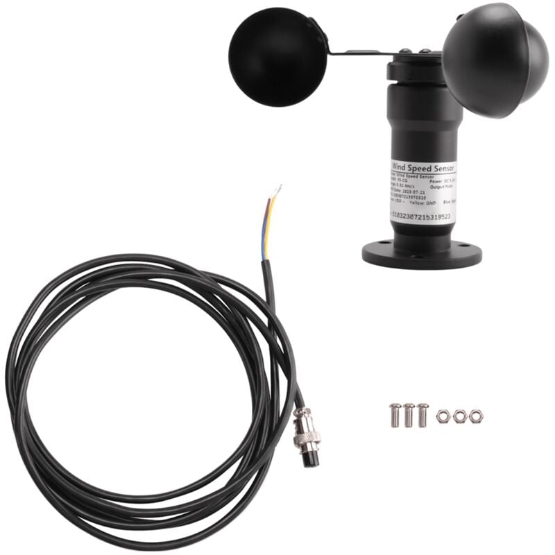 Image of Tlily - Puls Signal Wind Sensor Digital-Anemometer Ausgang Aluminium Legierung Geschwindigkeit