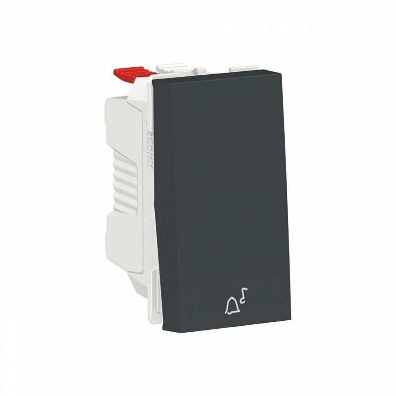 

Pulsador 1 modulo símbolo timbre antracita SCHNEIDER NU310654C