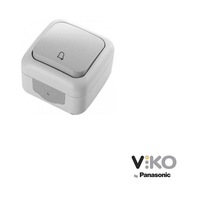 

Barcelona Led - Pulsador 10A 250V con símbolo campana IP54 VIKO by Panasonic