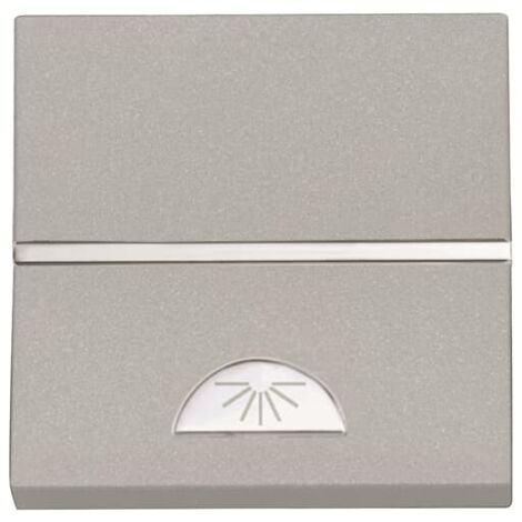 Pulsador ancho bombilla PLATA Niessen Zenit N2204.2 PL