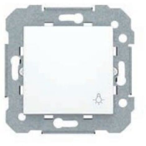 Pulsador con logo de bombilla blanco BJC Viva 23516-2