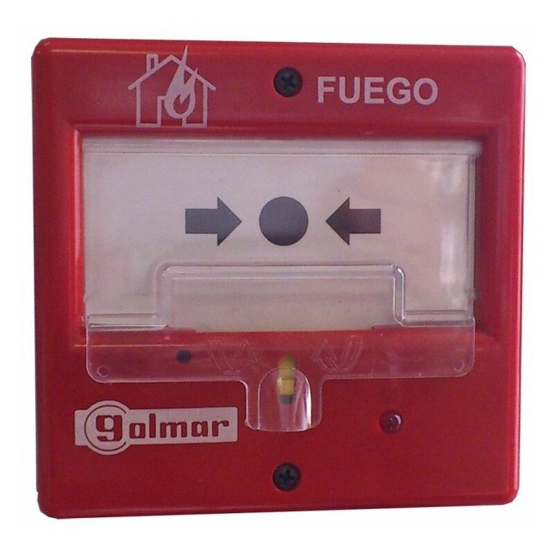 

Pulsador de alarma convencional con rearme con tapa P/440C 21131441 - Golmar