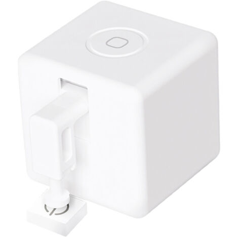 Pulsador de botones inteligente Smart Fingerbot V3: concentrador Bluetooth inalámbrico compatible con Alexa con control inteligente automático y puerta de enlace, plástico ABS, blanco, 34,5 mm