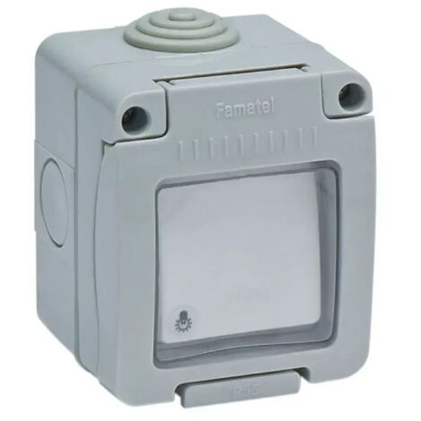 Pulsador de luz superficie estanco IP55 Famatel 19039