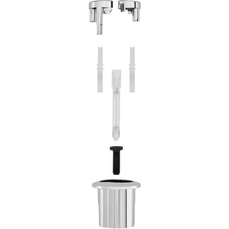 Pulsador dual para cisterna cromado D2D y D4D - ROCA