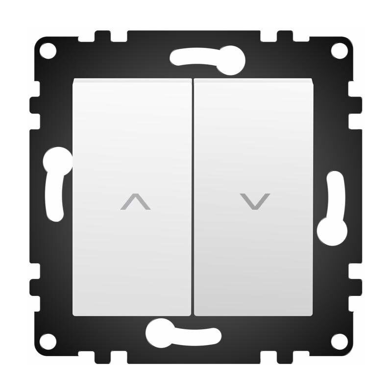

Pulsador Empotrable Doble Pulsador Blanco Para Persianas Automáticas IP20 Serie wLux Blanco | IluminaShop