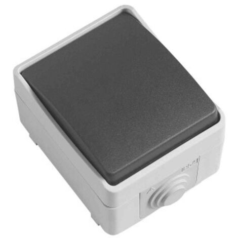 PULSADOR ESTANCO IP54 3640 GRIS - AMIG