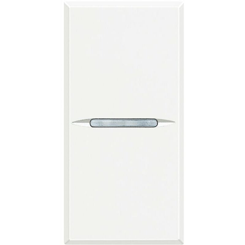 

Pulsador estrecho Axial Bticino Axolute HD4005AN Blanco 1 modulo