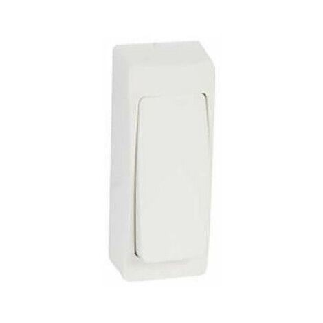 Pulsador estrecho monoblock 32x75mm Legrand Oteo 086084