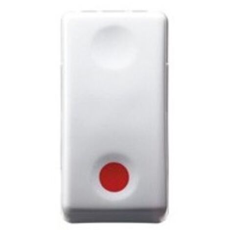 Pulsador Gewiss system P NC - 10 A - Aus NA símbolo rojo GW20523