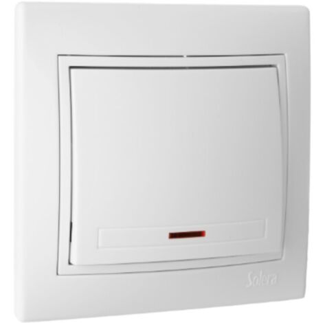 Pulsador luz luminoso blanco serie Europa Solera (ERP04ILU)