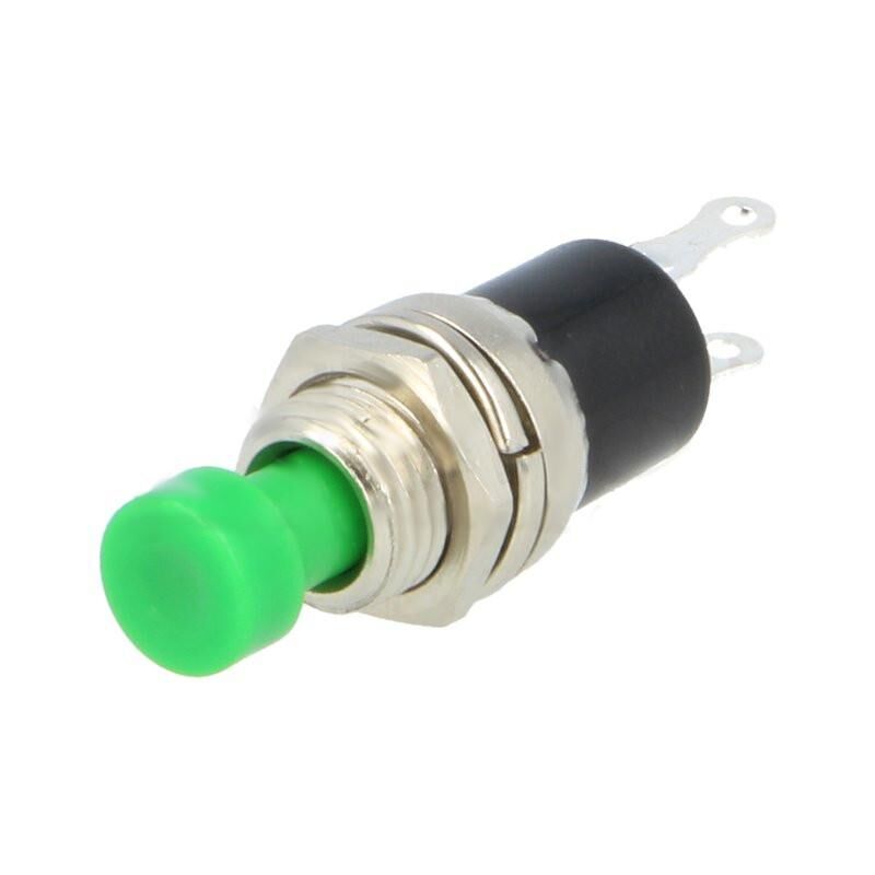 

Pulsador Abierto En Reposo 1A/250Vac Pulsador VERDE OFF-ON