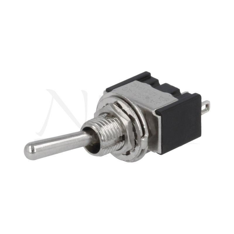 

Pulsador Palanca Unipolar 3A/250Vac ON-(ON)