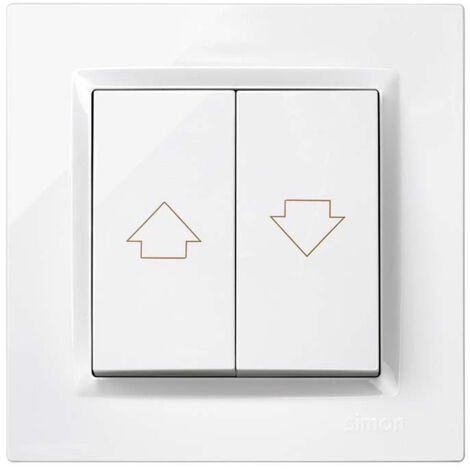 Pulsador persianas simon s10 blanco