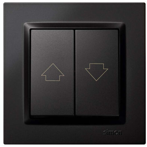Pulsador persianas simon s10 negro