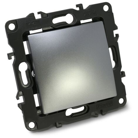 Pulsador serie Atmoss Dynamic S20 color aluminio