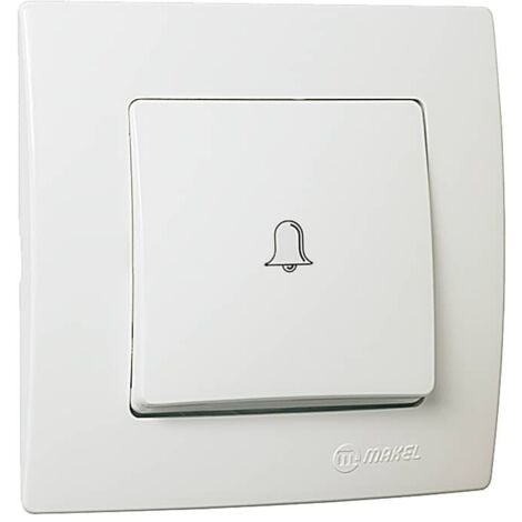 MAKEL Pulsador símbolo Campana Lillium Natural