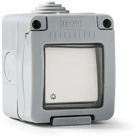 Pulsador timbre superficie estanco IP55 Famatel 19038