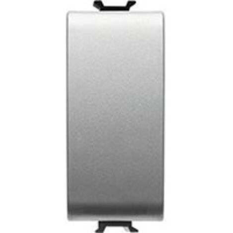 Pulsante 1M 1P Na 16A Illuminabile Segn.Titanio ( GEWISS cod. GW14133 )