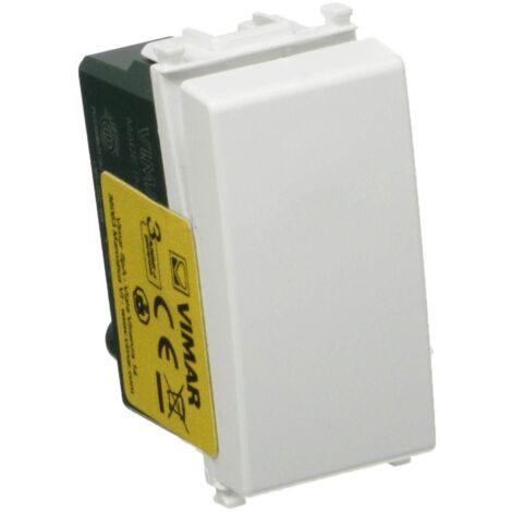 Pulsante 1p no 10a bianco plana