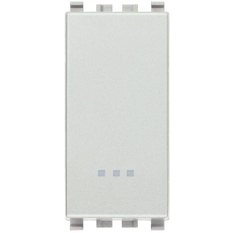 Pulsante 1P NO 10A NEXT  Vimar Eikon 20008.N silver
