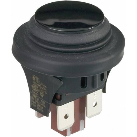 Pulsante 250 V/AC 16 A 2 x Off / (On) interBär 3656-001.22 IP65 Momentaneo 1 pz.