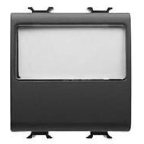 Pulsante 2M 1P Na 10A Targa Portanome Illuminabile ( GEWISS cod. GW12191 )