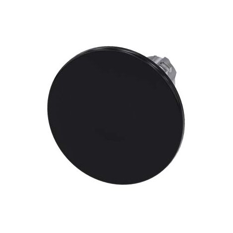 Pulsante a fungo, 22 mm, tondo, in metallo, lucido, nero, 60 mm, tipo a contatto momentaneo