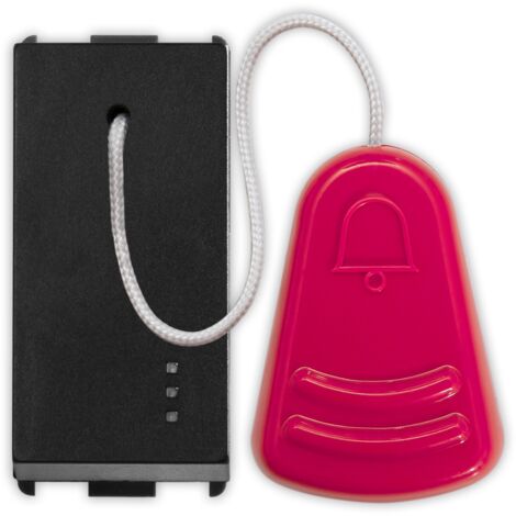 Pulsante a tirante 1 polo NO 10A Nero illuminabile Pixia Master 14030
