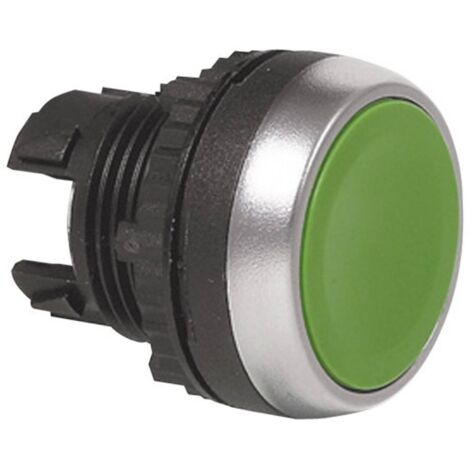 Pulsante Anello frontale in plastica, cromato Verde BACO L21AA02 1 pz.