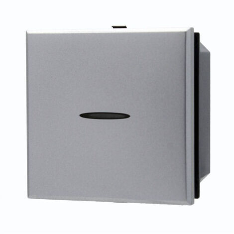 Pulsante Assiale 1p 2m 16a Colore Silver Compatibile Bticino Axolute