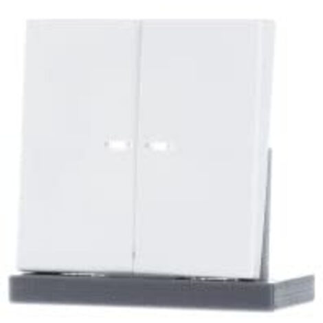 PULSANTE BASCULANTE PER PULSANTE S RIE KO - PLACCA PER INTERRUTTORE/PULSANTE BIANCO JUNG LS102KO5WW