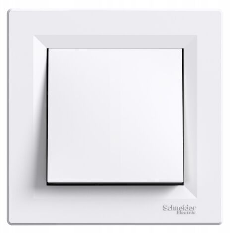 Pulsante bianco ASFORA con morsetti a vite 1Z, 10 assi, 250 V, codice EPH0800321