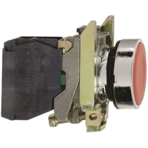 Pulsante Blu Piatto, ø 22 mm, 600 V, 1 NC, 1NO, IP69K
