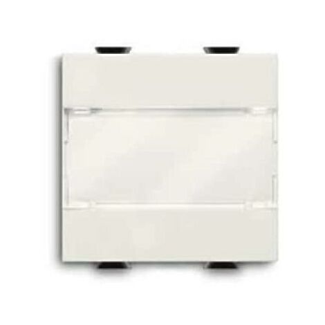 Pulsante con portanome 1p 16 a na 2 moduli abb chiara 2csk1031ch