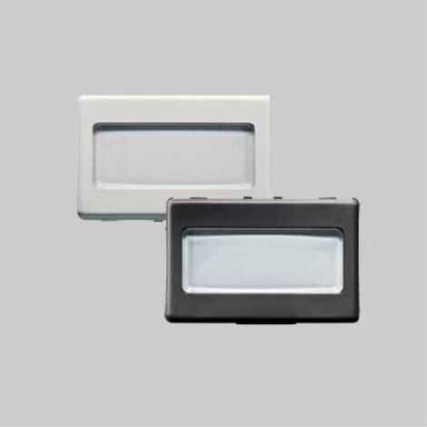 Pulsante con portanome 'system' 2 moduli - 1p na 250v - bianco GEWISS