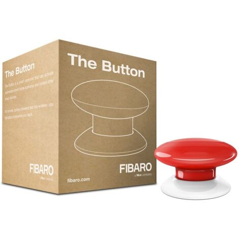 Pulsante di controllo Fibaro Z-wave Red Fgpb-101-3-zw5