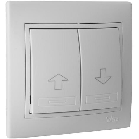 Pulsante di scatto 10A 250V 83x81 vite bianca SOLERA ERP20U