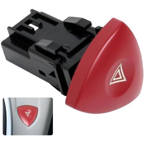 Pulsante di segnalazione di emergenza 2, interruttore luci di emergenza rosse, interruttore luci di emergenza a 4 pin, interruttore luci di emergenza per Espace Laguna Mk2/Mk4 Vivaro, 8200442724