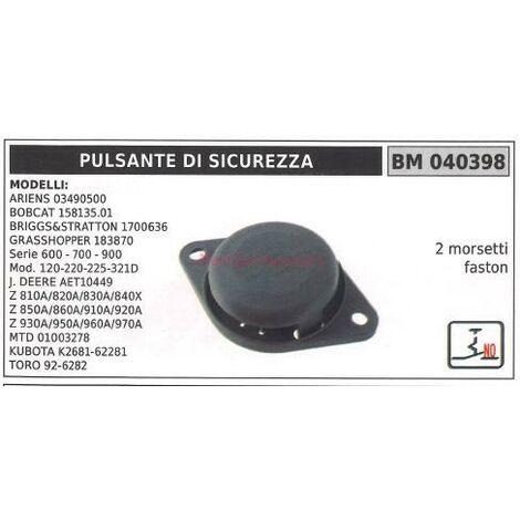 Pulsante di sicurezza modelli briggs&stratton ariens 03490500 BOBCAT 158135.01 040398