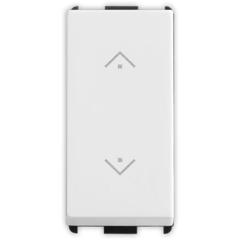 Pulsante doppio 1 polo NO+1 polo NO 10A Bianco illuminabile Pixia Master 11038