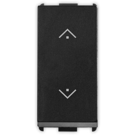 Pulsante doppio 1 polo NO+1 polo NO 10A Nero illuminabile Pixia Master 14038