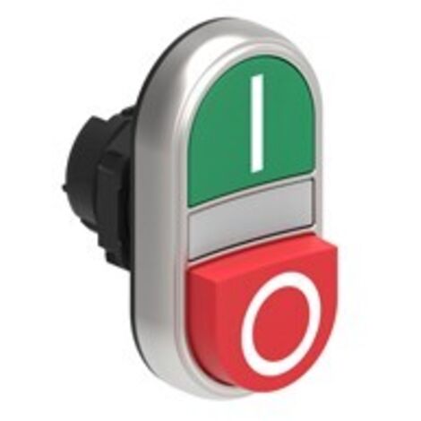 Pulsante Doppio Raso/Sporg.V/R+Indicatore Luminoso I-O ( LOVATO cod. LPCBL7223 )