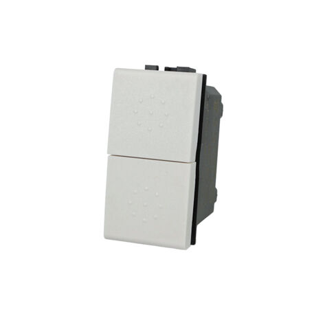 Pulsante Doppio Saliscendi 1P+1P Compatibile Living Bianco SD41002B
