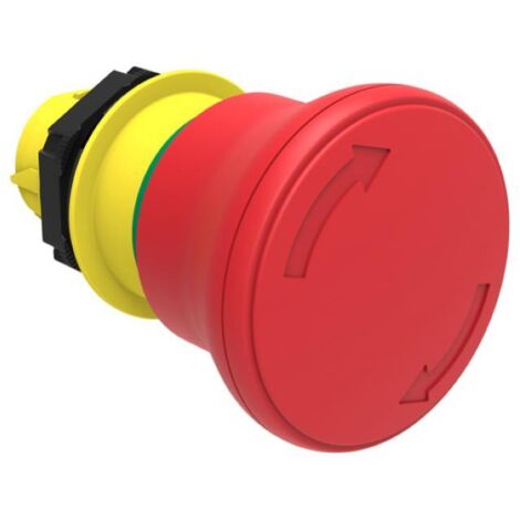 Pulsante Fungo 40Mm Rosso Sgancio A Rotazione Iso13850 ( LOVATO cod. LPCB6644 )