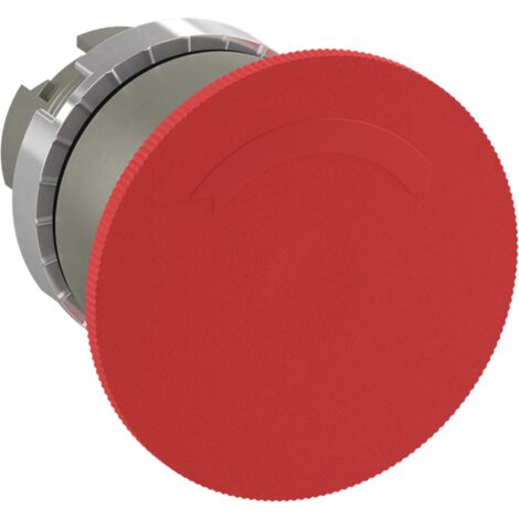 Pulsante Fungo Rosso 40Mm Sblocco Rotazione