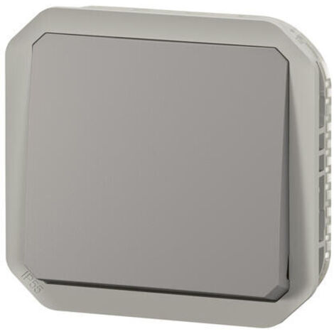 PULSANTE IMPERMEABILE PLEXO 10A IP55 IK08 CON COPERCHIO - FINITURA GRIGIO LEGRAND LEG069540L