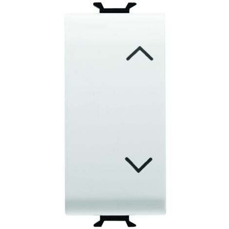Pulsante interbloccato 250Vac NA+NA 10A bianco Chorus