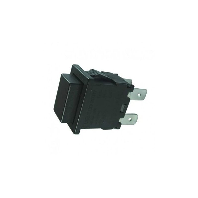 Image of Marca - pulsante interruttore bipolare push nero 19X13 mm 250 v 4 contatti (39434)