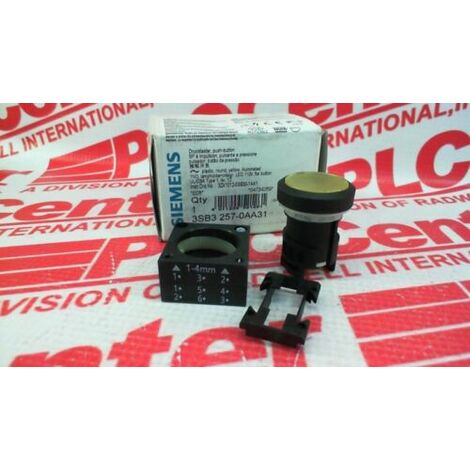 Pulsante luminoso LED giallo 110V AC Ø22 per avviamento o segnalazione SIE3SB32570AA31